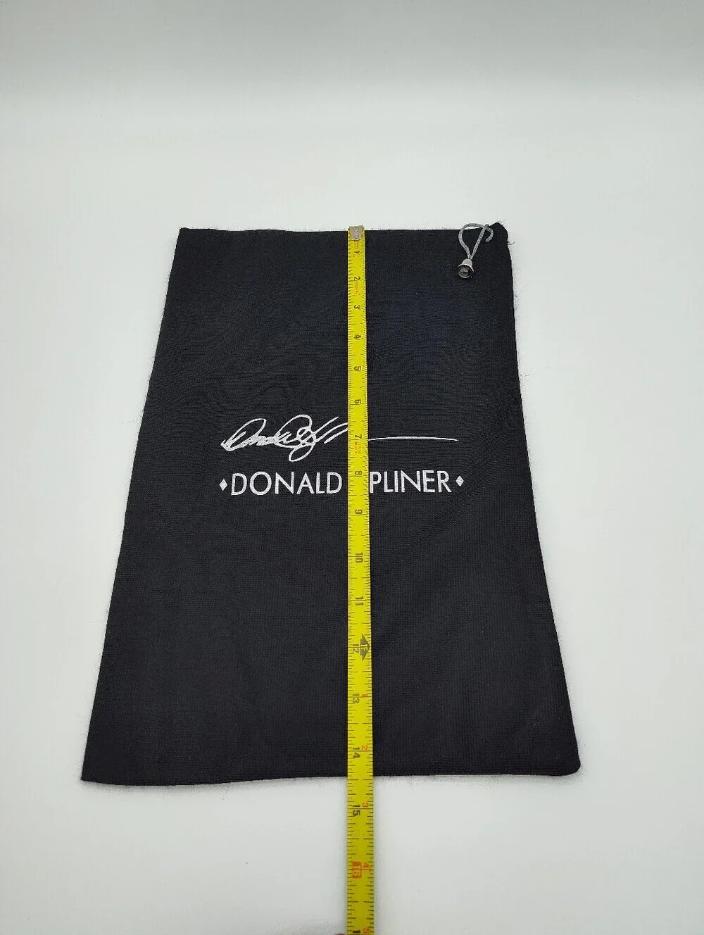 DONALD J PLINER Black Drawstring Dust Bag Shoe Storage Travel Pouch EUC